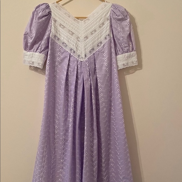 Princess Kaiulani Dresses & Skirts - Princess Kaiulani Lavender Eyelet Muumuu